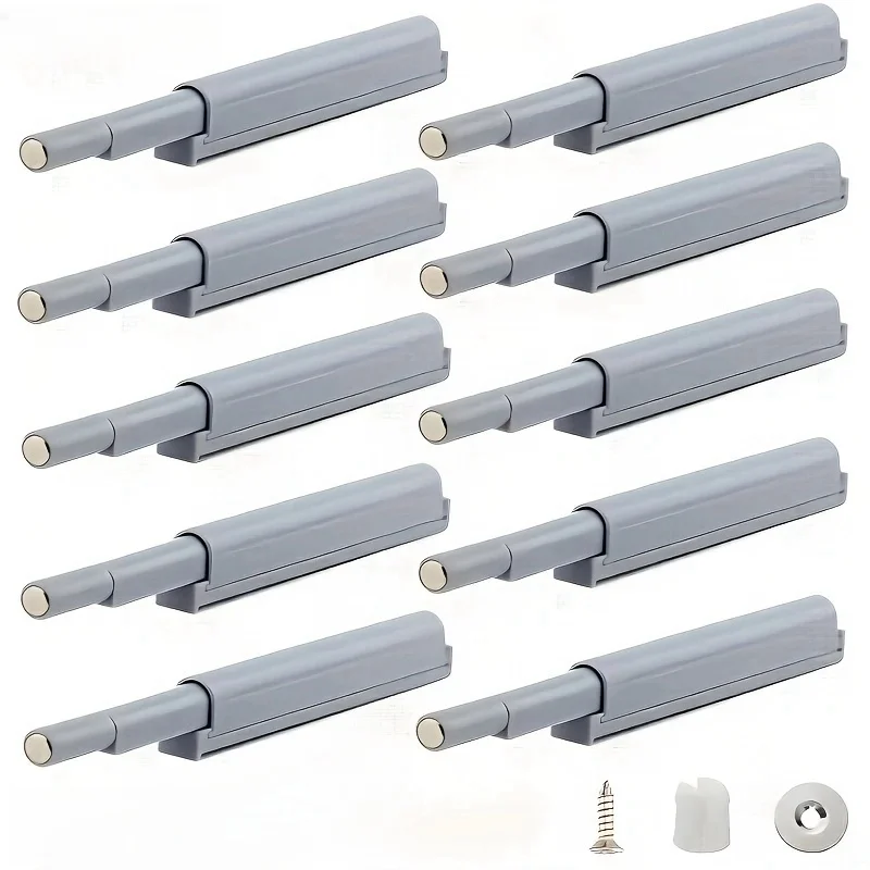 5PCS/10PCS Quiet Close with Invisible Handle Home Furniture Hardware Accessories Unlocking Pressure Cabinet Magnetic Har magnetic cabinet catches magnetic cabinet latches cabinet door latch