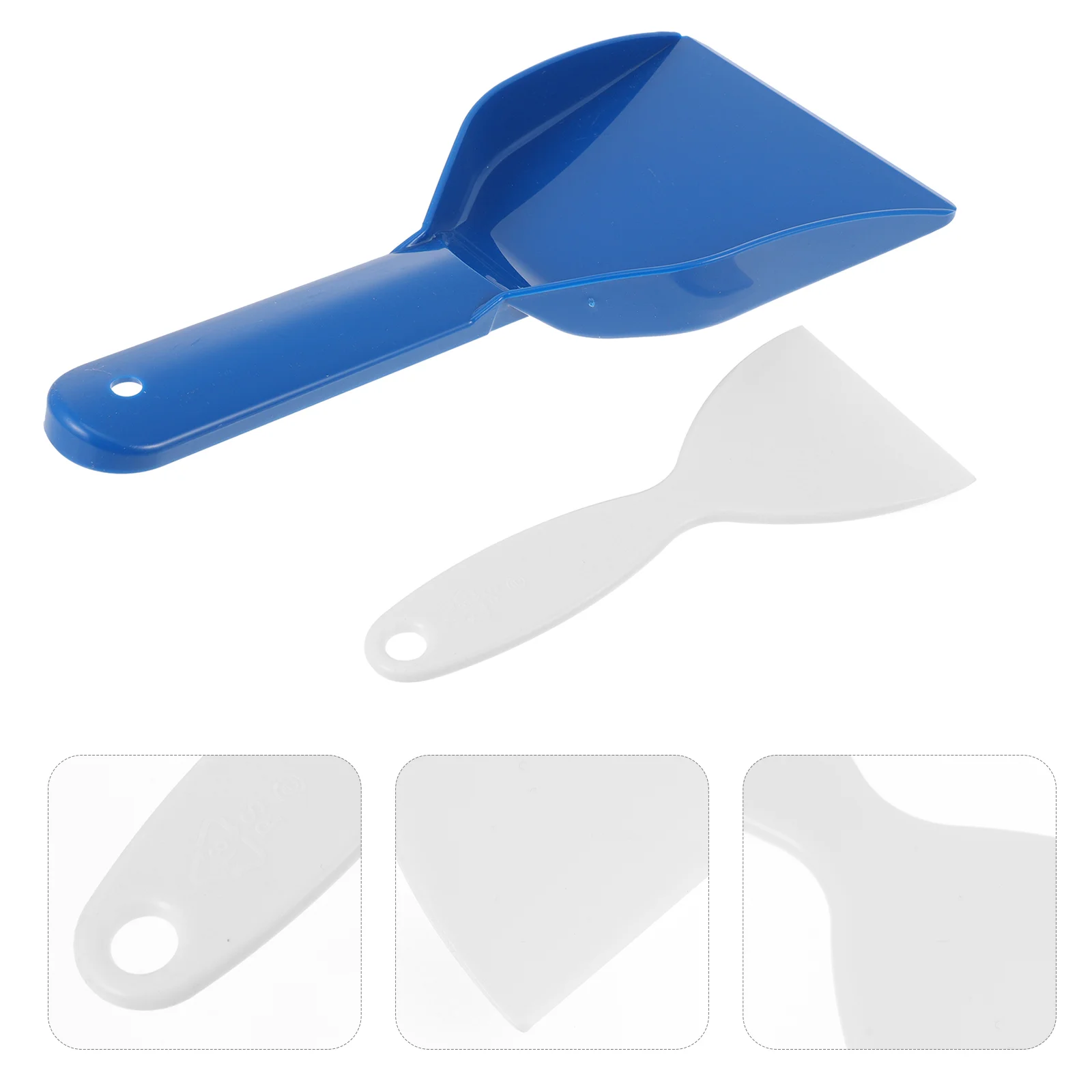 2 Pcs Ice Spoon Snow Blower Automotive Fridge Deicing Scraper Pp Removal snow ice scraper ice deicing tool