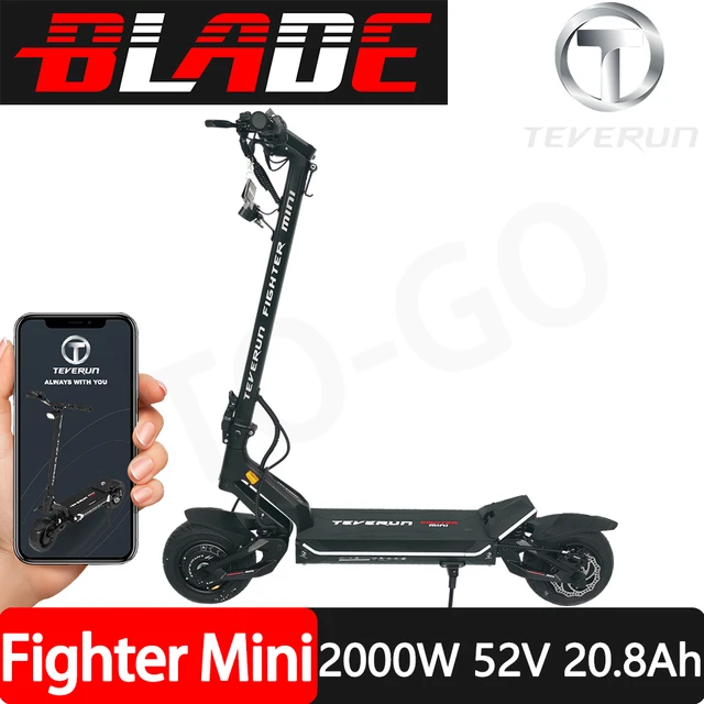 Trottinette Electrique Teverun Fighter Mini (52V 20,8Ah) - Minimotors