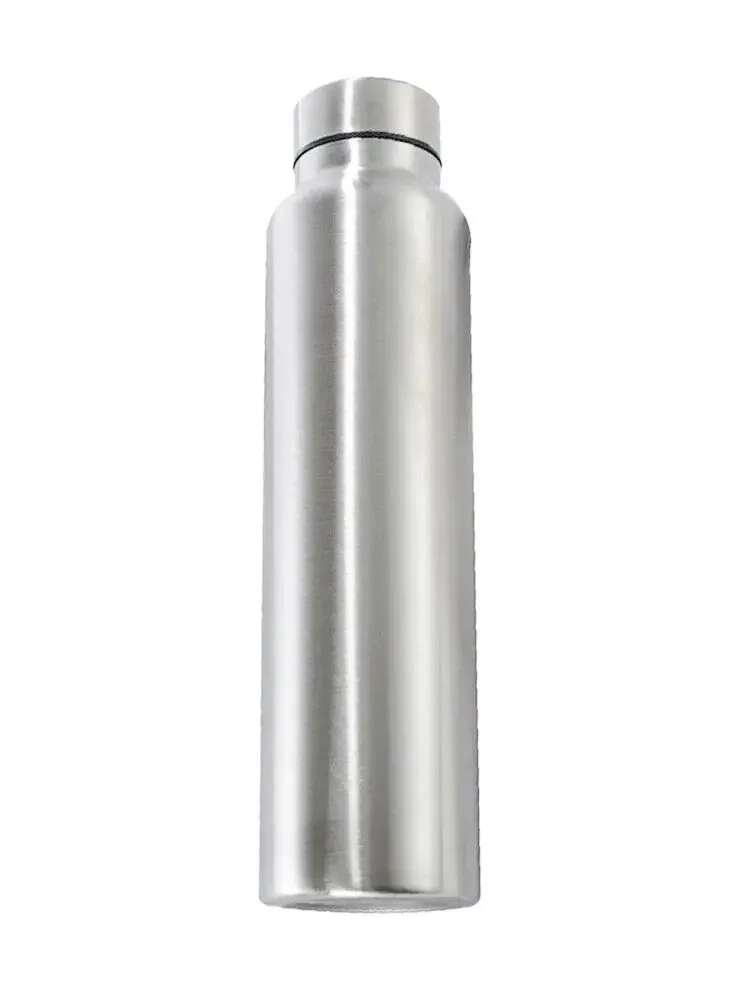 Sports Bottle 1000Ml Stainless Steel Single Layer Water Cup Metal Flask Drinkware Camping Sports Gym