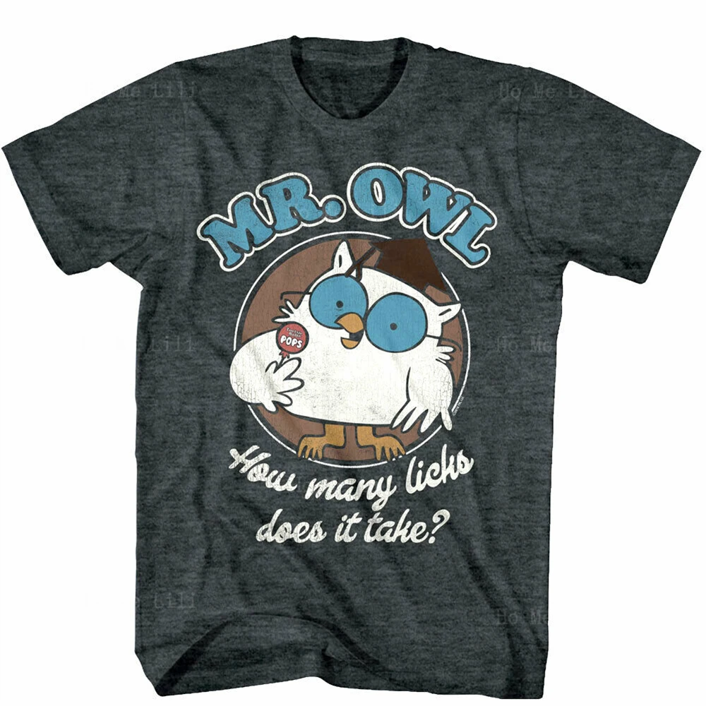 Pops Mr Owl Tutte Le Leccate Take T-Shirt Sportiva Da Uomo