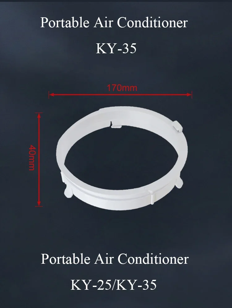 Condicionado Portátil, Conector De Tubo De Ventilação,