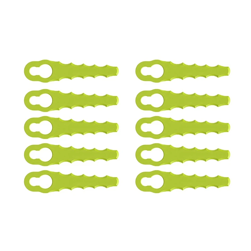 

ABHU 10Pcs Plastic Blades For Serrated Double Blade Heads - Suitable For Rac155 And Rac157-Rac158 Edge Trimmers And Blade