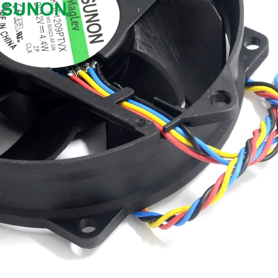 12v dc, 4 pinos, testado para sunon, kde1209ptvx, 4.4w, 1pcs