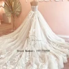 Strapless Glitter Wedding Dress ForPrincess A Line Lace 2024 New Applique Elegant Bridal Gowns Zipper Back Robe De Mariée 2