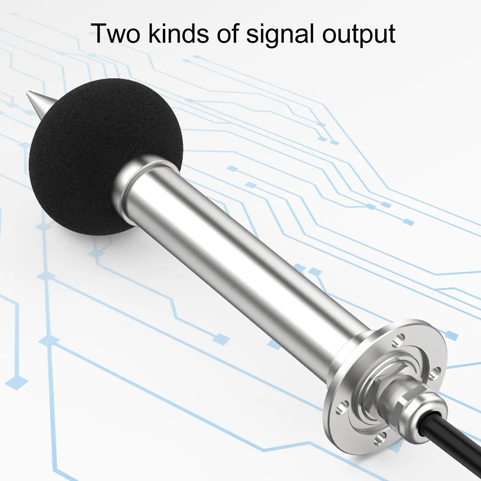 High Accuracy Noise Level Detector Sensor 20-200DB with RS485, Pole Transmitter Probes for outdoor Use (12-24V) 6