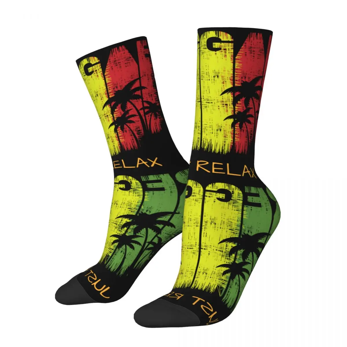 

Novelty Male Socks Reggae Music Accessories Soft Skateboard Socks All Seasons Best Gifts
