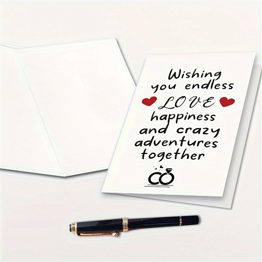 Wedding Congratulation Card Bridal Shower Card Engagement Card Friends Wedding Shower Card Bride And Groom 1pc
