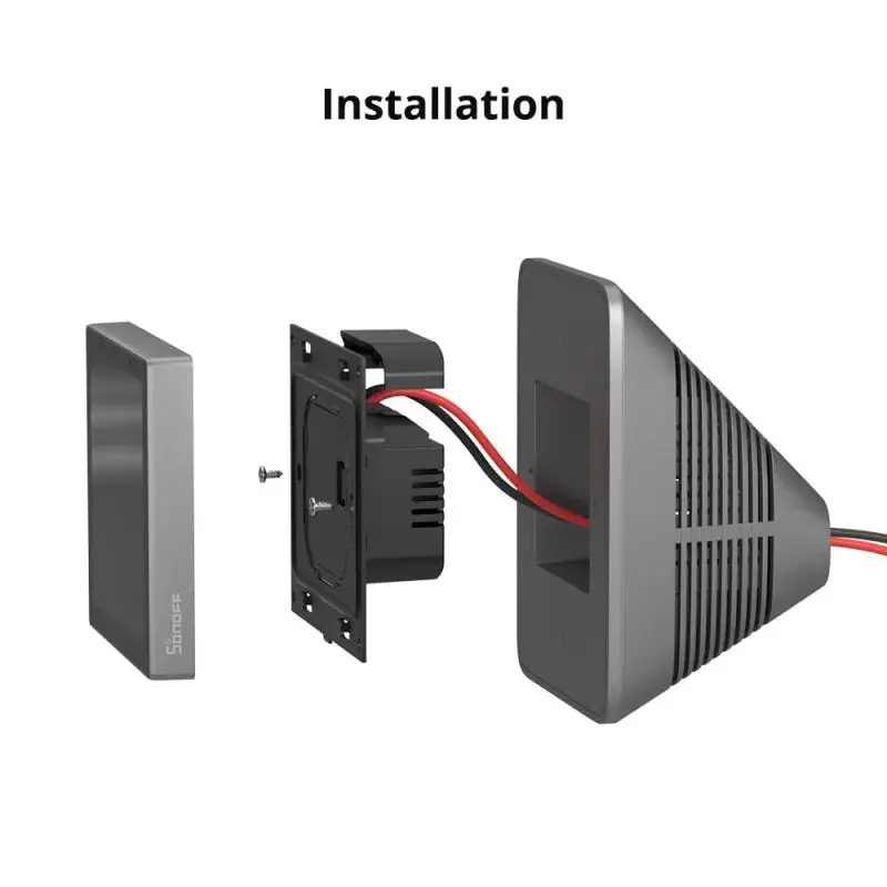 Sonoff-prateleira de Parede para Casa Inteligente Suporte de Gabinete Qualidade Portátil Nspanel Pro e Nspanel Desktop Fácil Instalação pc Pcs - Image 3