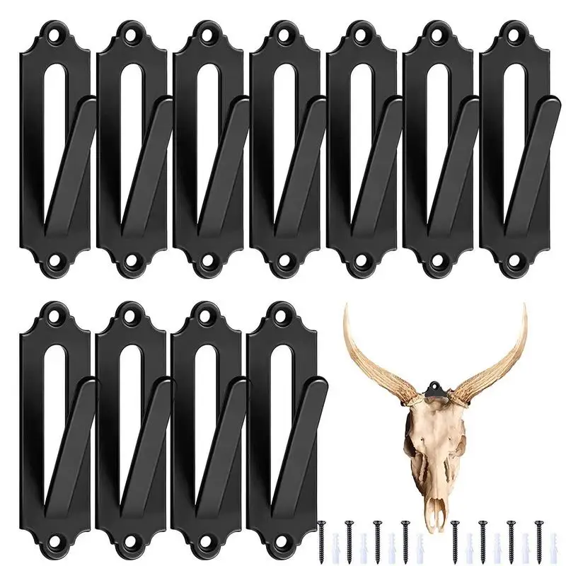 

European Mount Skull Hanger Portable Holder Bracket 12pcs Outdoor Skull Wall Mount Bracket Hanger For Deer Elk Mule Antelope