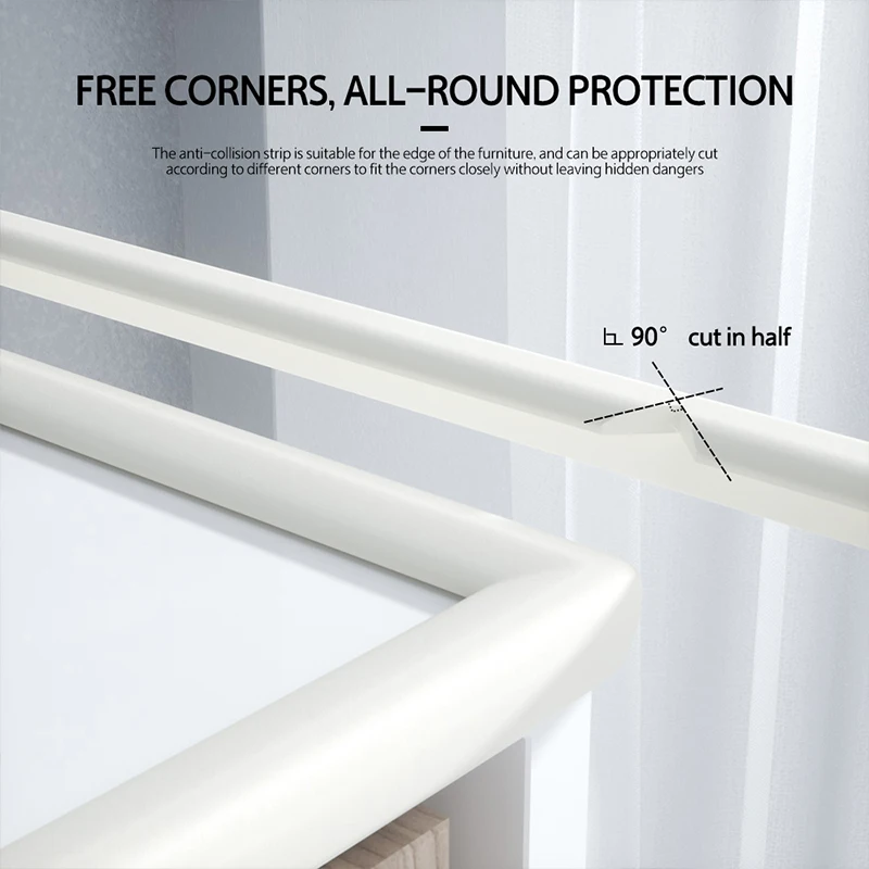 1PC 2M Baby Safety Table Desk Edge Guard Strip Cushion Protection