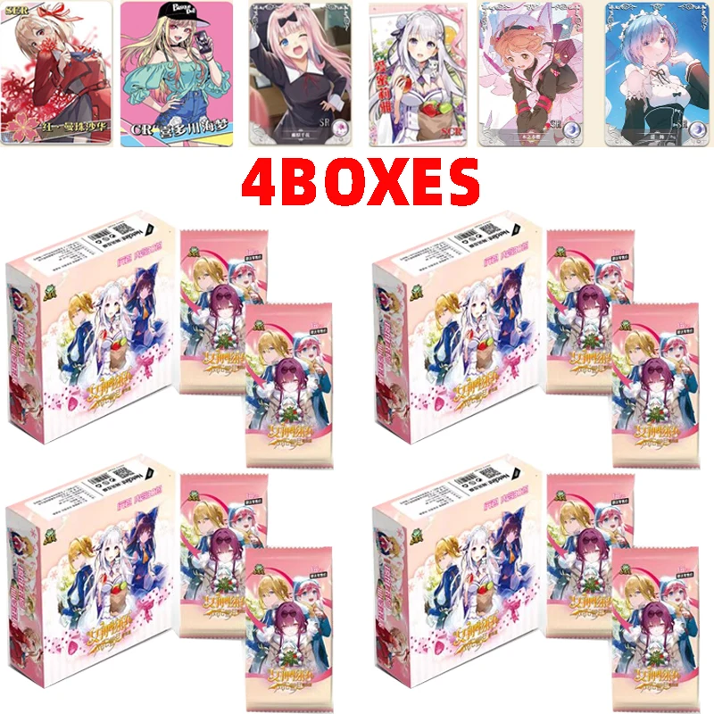 

4BOXES Goddess Story Cards Ns12 Collection Cards Cute Girl Booster Box Tcg Swimsuit Bikini Feast Booster Box Toys Hobbies Gift