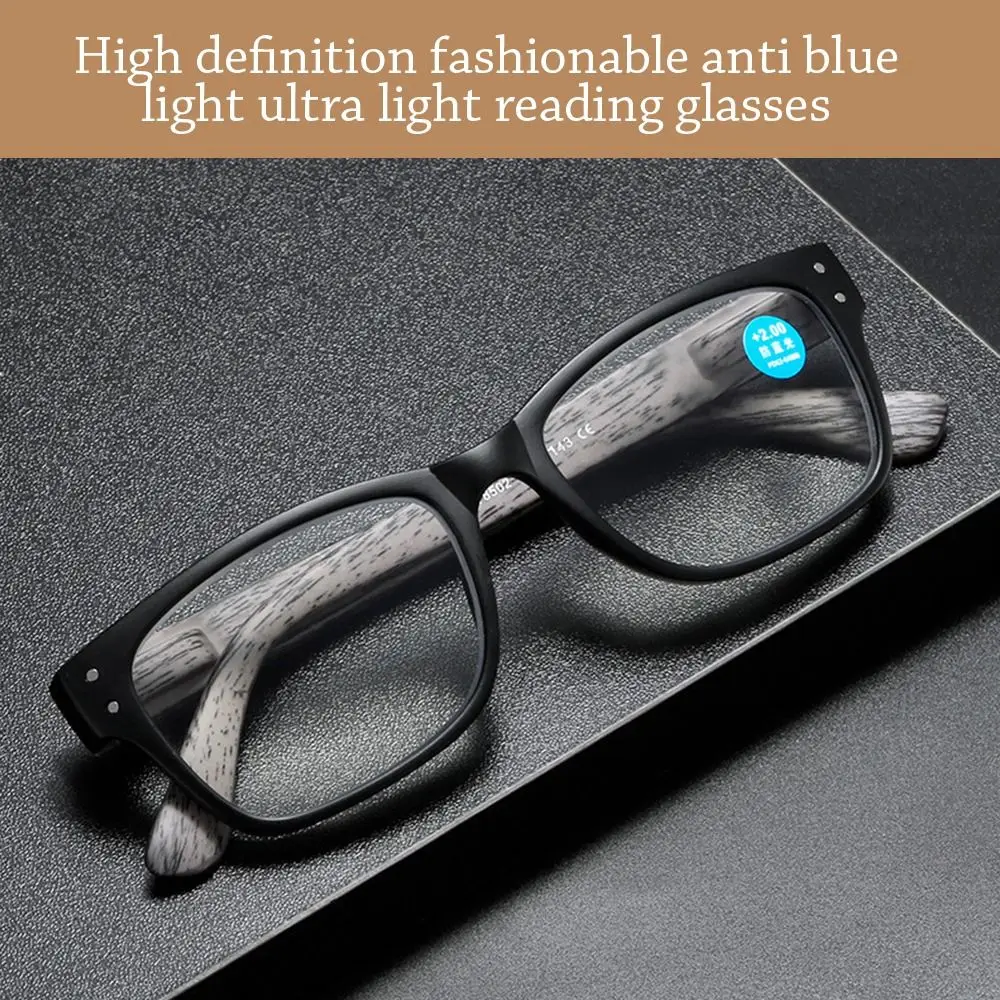 

Blue Ray Blocking Anti-Blue Light Reading Glasses PC Eye Protection Square Eyeglasses Ultralight Hyperopia Glasses Men Women