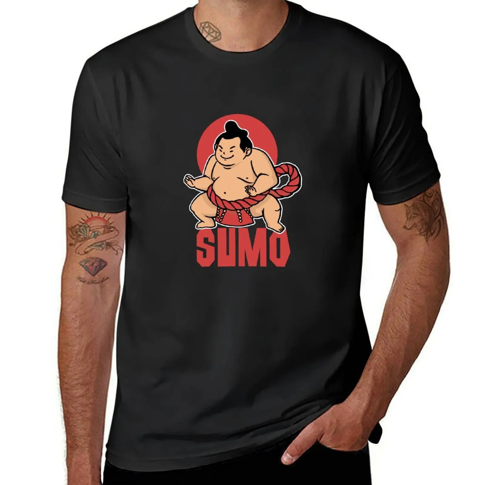 

Sumo T-Shirt animal prinfor boys Short sleeve tee fitted t shirts for men