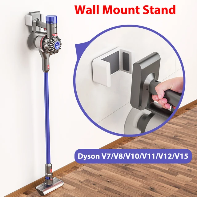 Support mural pour Dyson V7/V8/V10/V11/V12V, adhésif de bain sans perceuse,  couche de