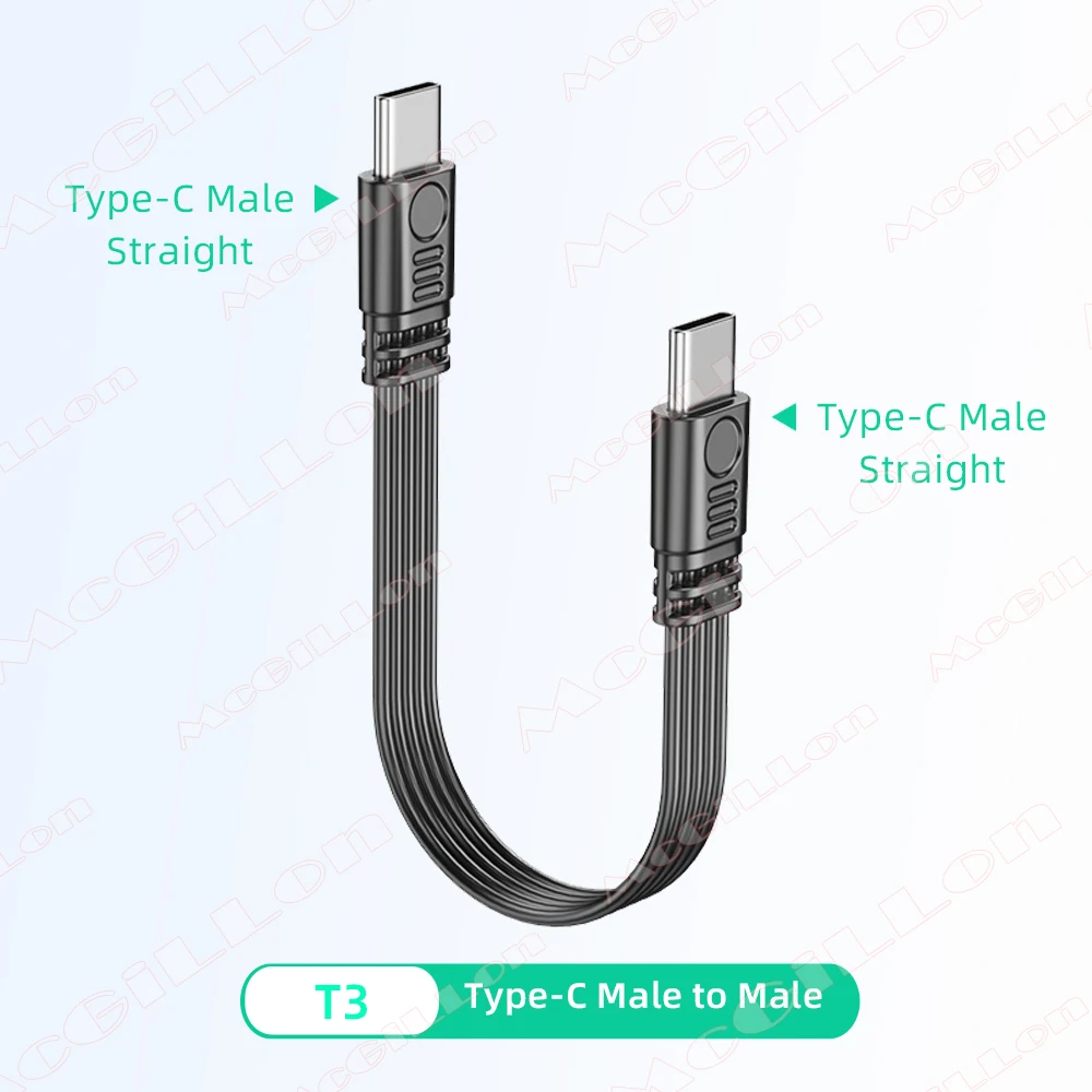 Angled USB-C Extension Cable - Fast Charging Data Cord