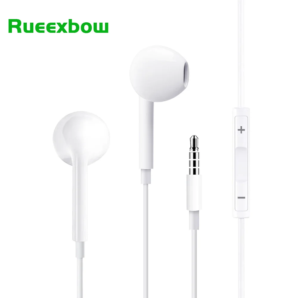 Проводные наушники RUEEXBOW 3 5 мм для Xiaomi Huawei iPhone 6 с микрофоном наушники-вкладыши