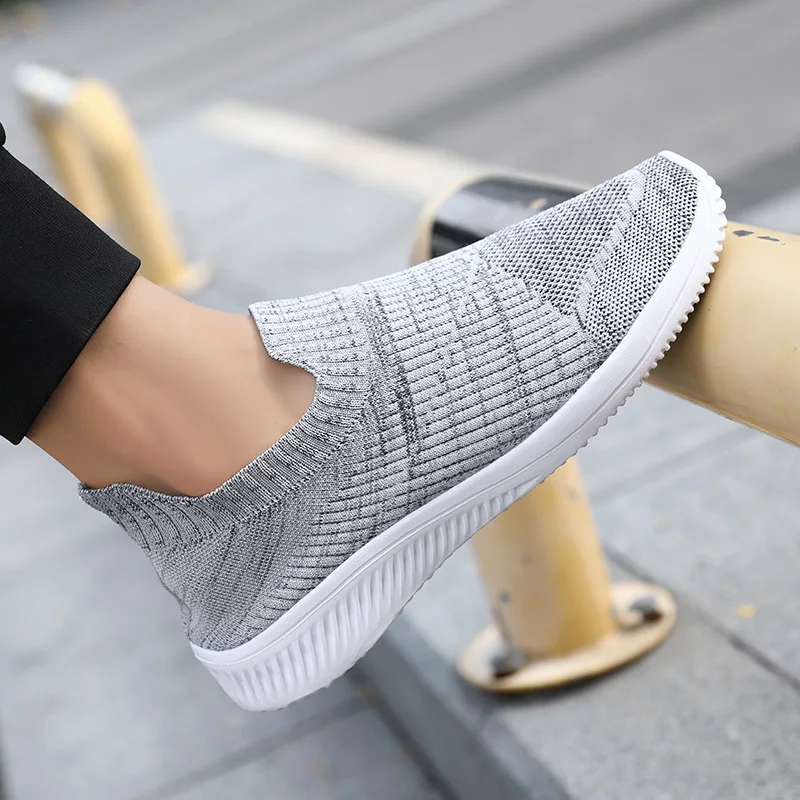 YRZL Men's Casual Shoes Fashion Breathable Flats Shoes Slip on Man Sneakers Summer 2024 Walking Vulcanized Shoes Male Footwear