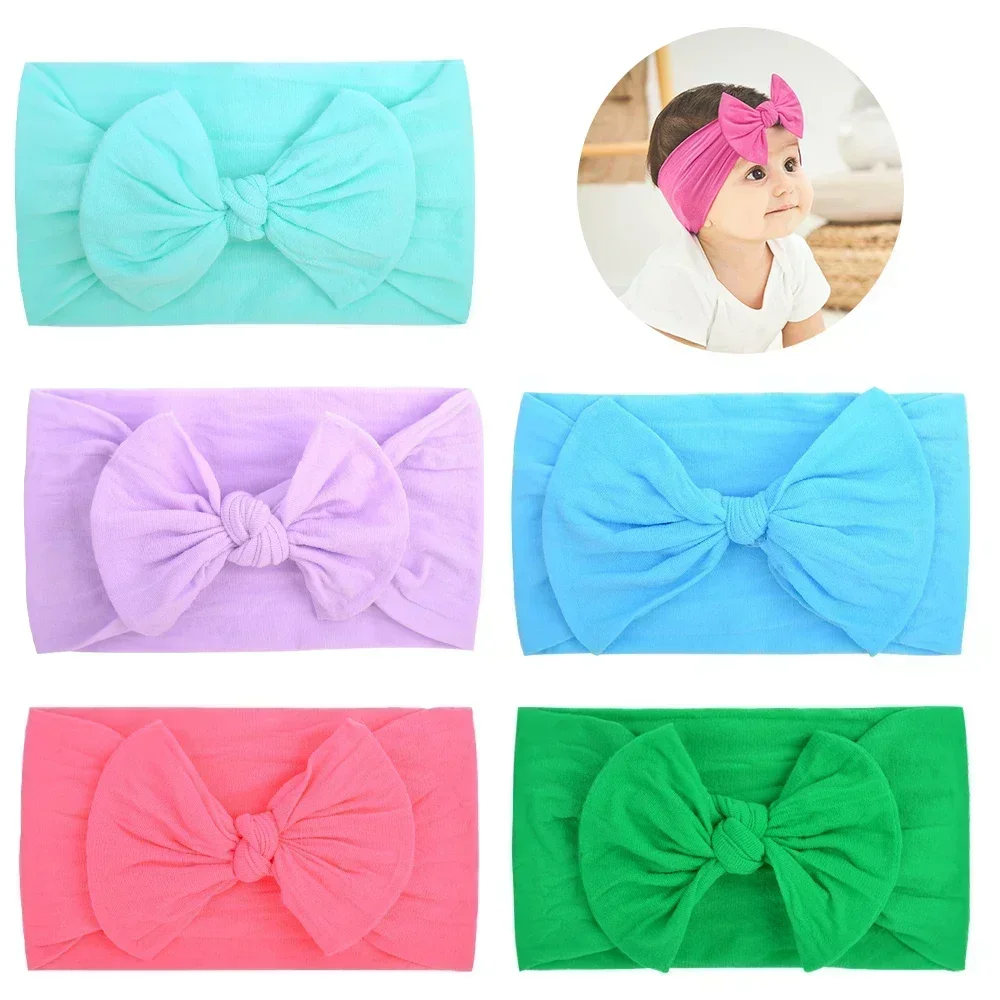 12Pcs Zufällig Bambus Baumwolle Hairdband Baby Nette Süße Weiche Stirnband Neugeborenen Elastische Haar Zubehör Fotografie Dress Up – Detail 8