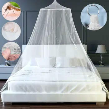 Princess Mosquito Net Canopy Encryption Dome Fly Insect Mesh Repellent Protection Single Entry Bed Decoration Home Decor 1