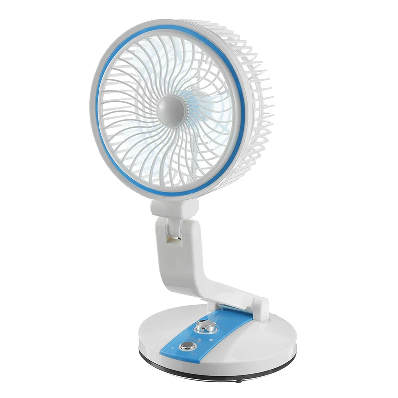 

USB Mini Fan Home Desktop Portable Outdoor Cooling FanMultifunction Solar Fan Foldable with LED Light Speed Adjustable