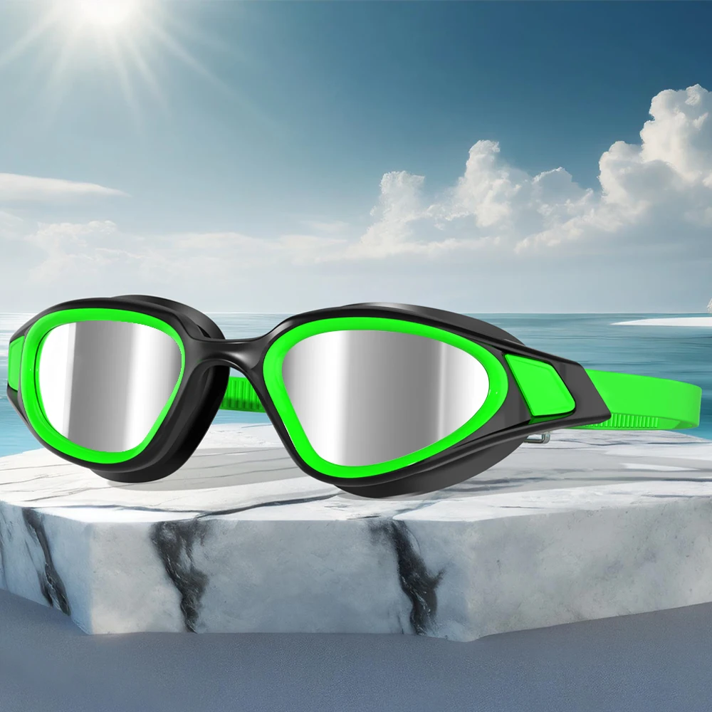 Swimming Goggles for Men Women Waterproof Anti Fog Adjustable Silicone Swim Eyewear Underwater Diving Goggles