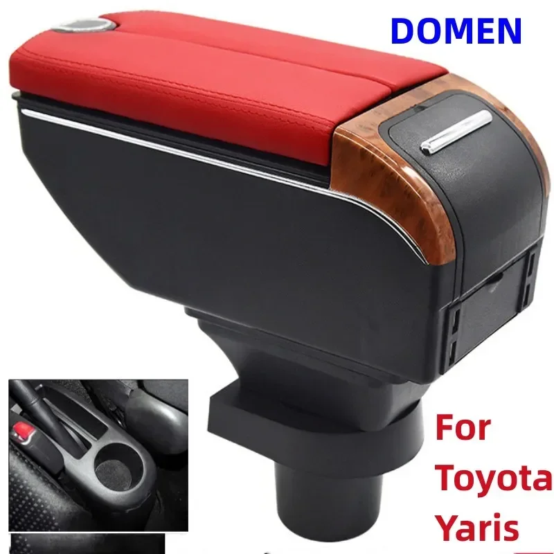 New For Toyota Yaris Double open armrest box original factory dedicated central armrest box modification parts USB Charging