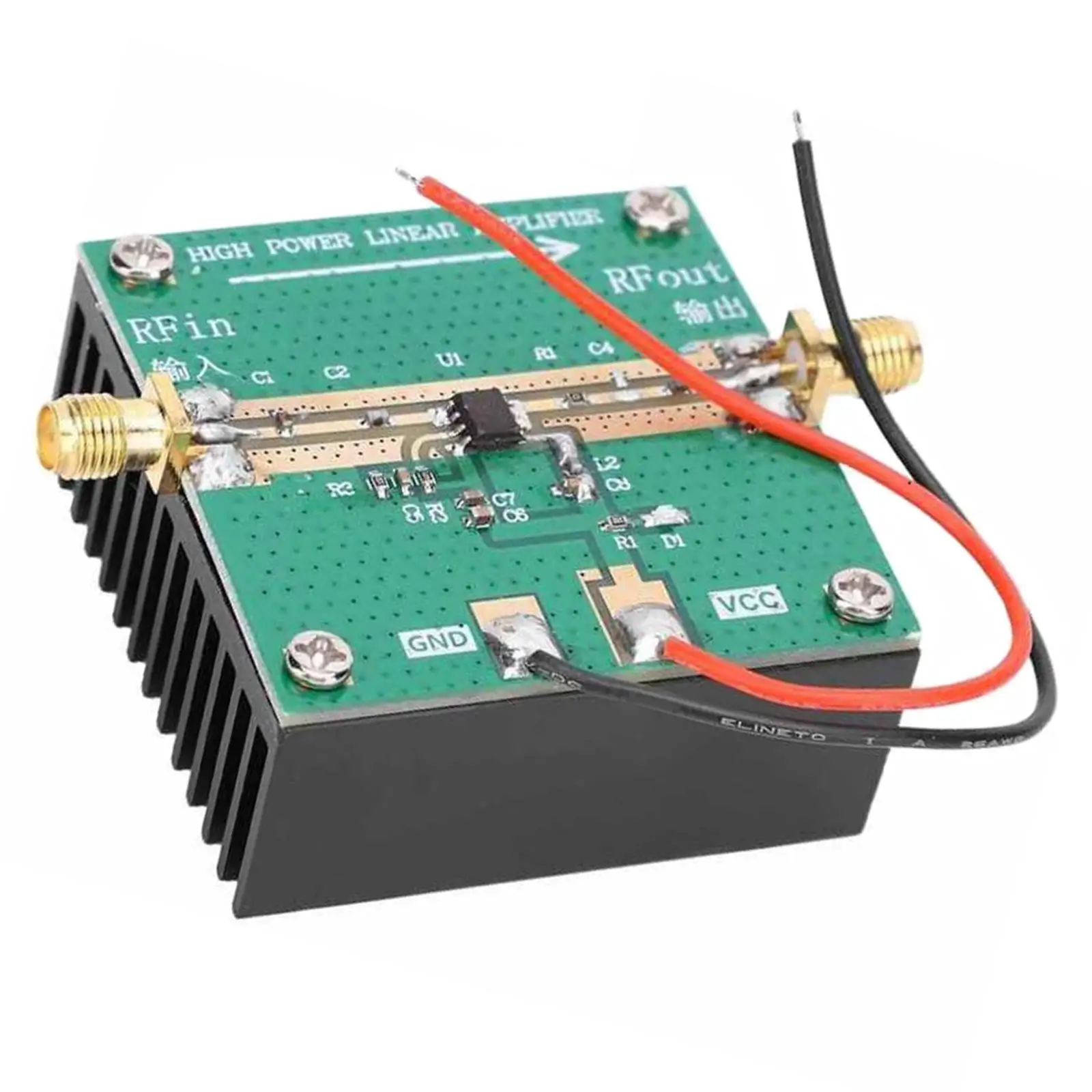 Amplificador de Potência do rf com Dissipador de Calor Módulo da Amplificação de Rf2126 2.4ghz 1w 4002700mhz Detector Logarítmico do rf para o Rádio do Presunto de fm - Image 3