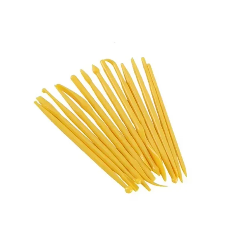 14 יחידות / מערכת פלסטיק לחיתוך חימר ווקס כלי חרס פיסול צורה פולימר כלי דגמות חימר