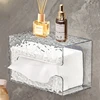Wall Mounted Tissue Boxes Toilet Paper Container Holders Punch Free Paper Drawer Storage Case Bathroom Accessories 1