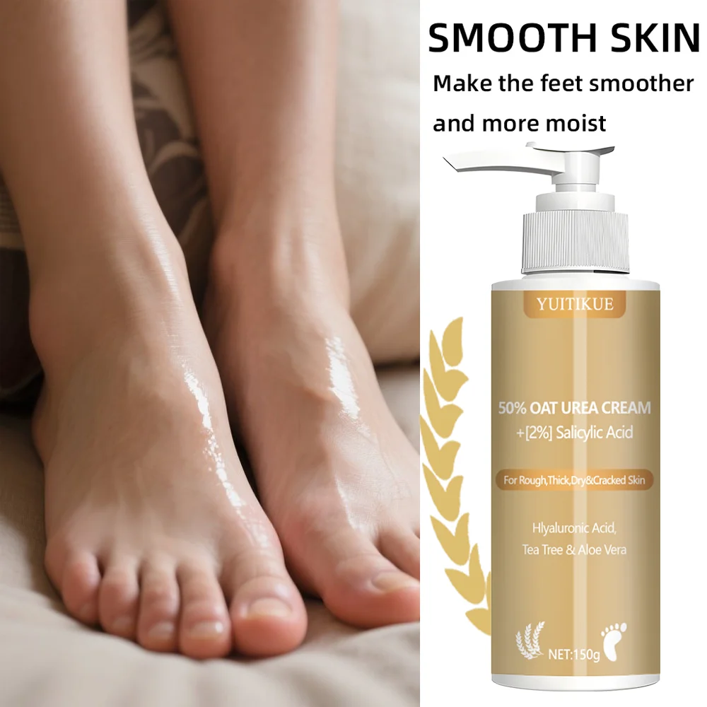 YUITIKUE 50% Oat Urea Cream [2%] Salicylic Acid, suitable for rough, thick, dry, and cracked skin