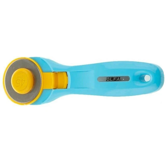  OLFA 45mm Quick-Change Rotary Cutter (RTY-2/C) - Rotary Fabric  Cutter w/ Blade Cover for Crafts, Sewing, Quilting, Replacement Blade: OLFA  RB45-1 (Aqua) : Olfa: Arts, Crafts & Sewing