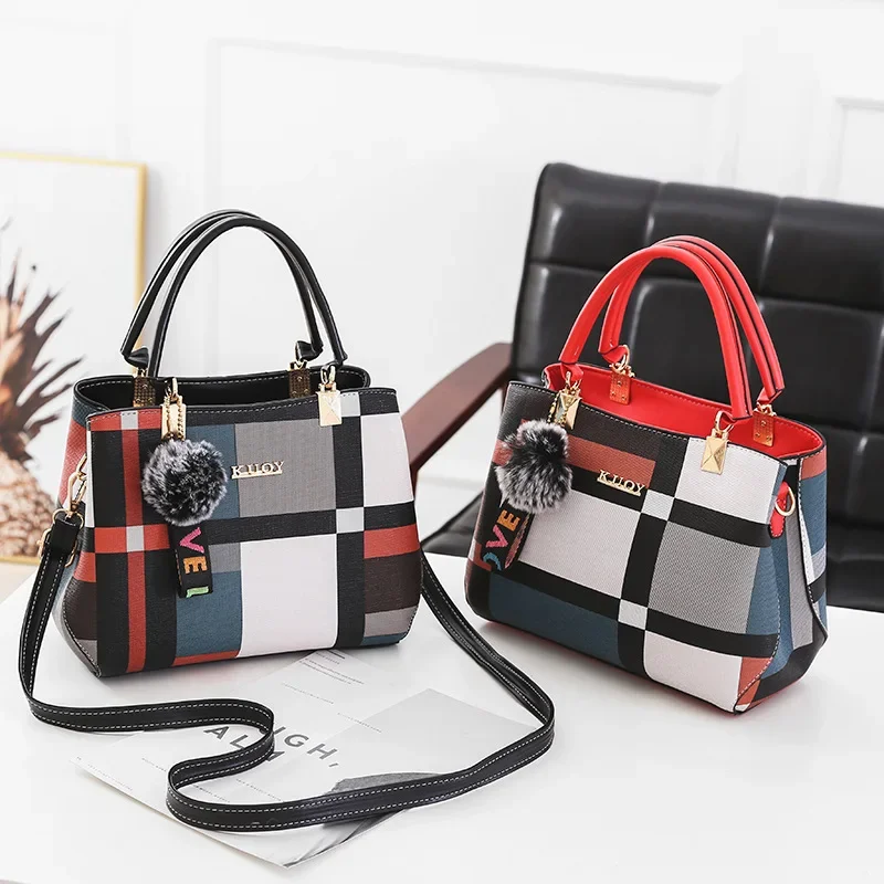 Shoulder Handbag Women Stitching Messenger Bags Shoulder Bag