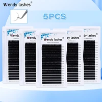 5 Pcs/Lot Eyelash Extension 16 Rows Classic False Eyelash Ｗholesale Natural Mink Individual Lash Supplies Makeup Wendy Lashes 1