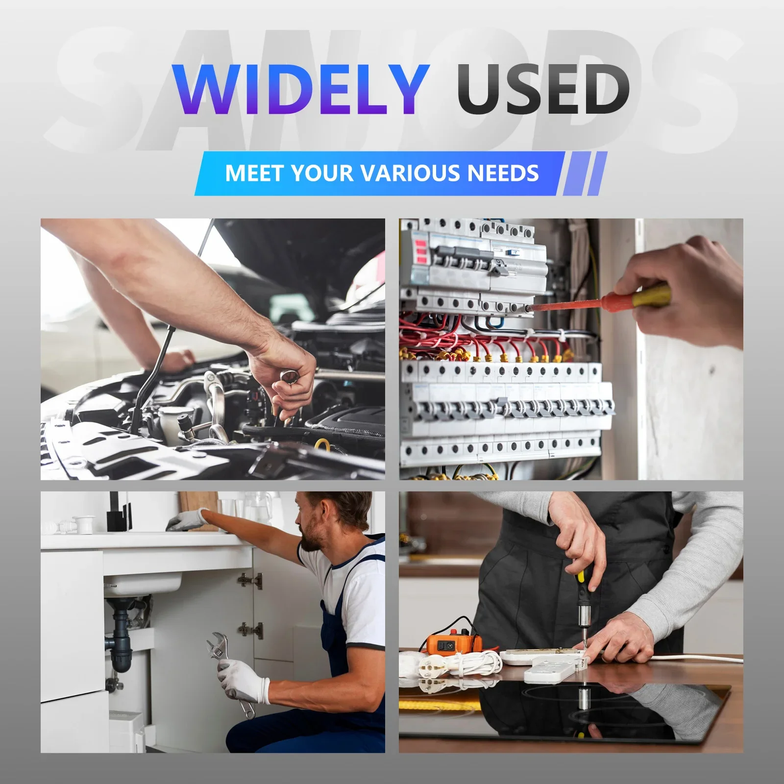 320pcs Screws Nuts Washers Assortment Kit Rustproof Metric Hardware Set M2-M5 for DIY Home Repair Industrial Use