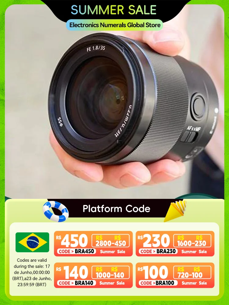 Sony Fe 35mm F1.8 Sel35f1.8f Full Frame Prime Lens For A7iii A7ⅳ 