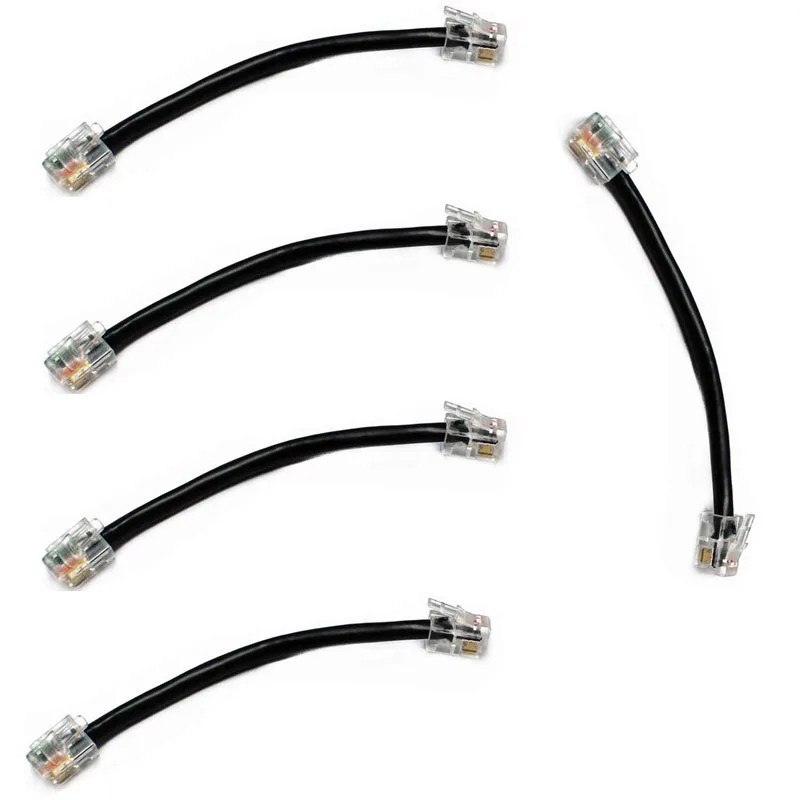 Walkie Talkie 5pcs Short Front Panel Separate 6pin to 4pin Cable for ICOM IC-2820 IC-2820H IC-E2820 Car Mobile Radio 10cm Long icom hm 152 hand microphone 8 pin cable replacement cord for hm152 hm154 ic 2820h f121 s ic f221 s walkie talk ptt mic speaker