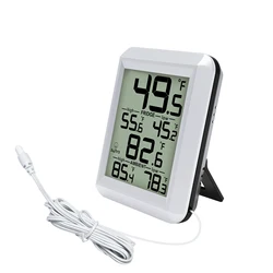 Waterproof Digital Fridge Thermometer with Min/Max Temperature Recording (FT0422S)