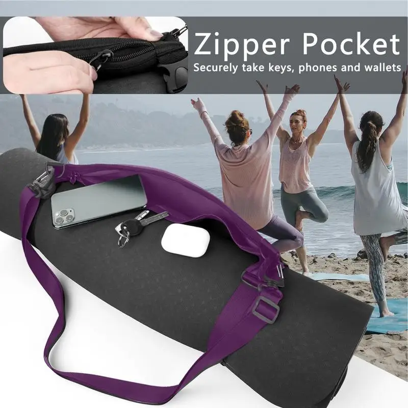 Yoga Mat Bag Carrier Multifunctional Yoga Mat Holder Full-zip