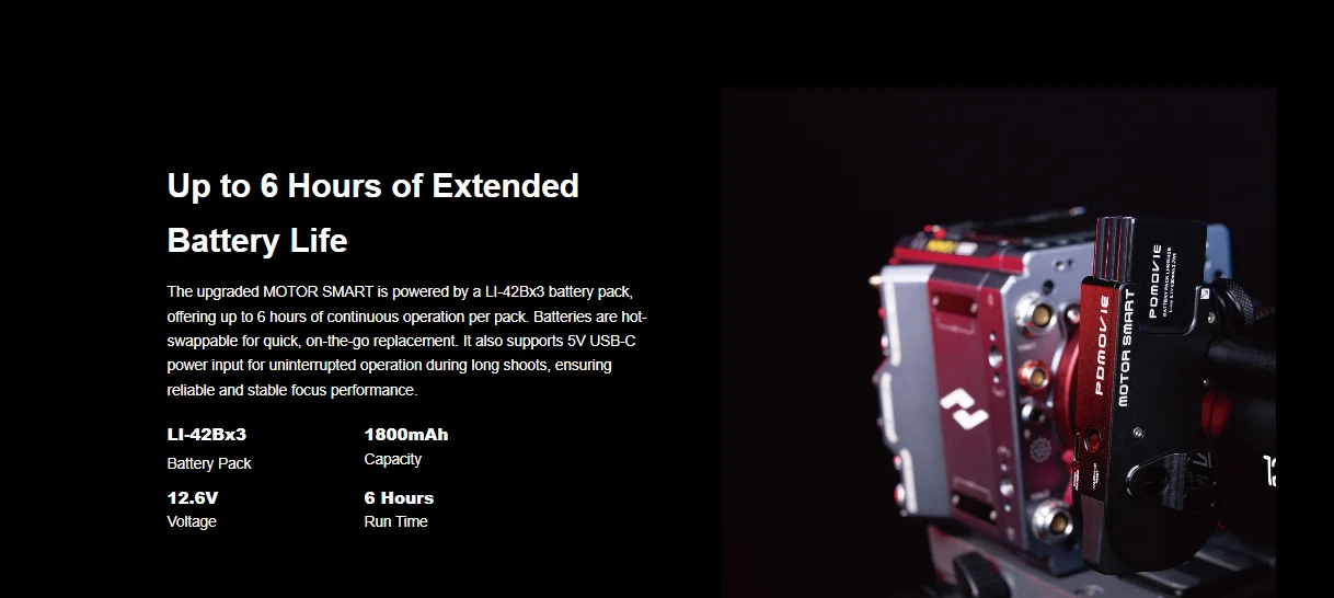 LIVE AIR 4 SMART LiDAR Focus Motor with Stronger Torque, Faster Speed, Long Batt