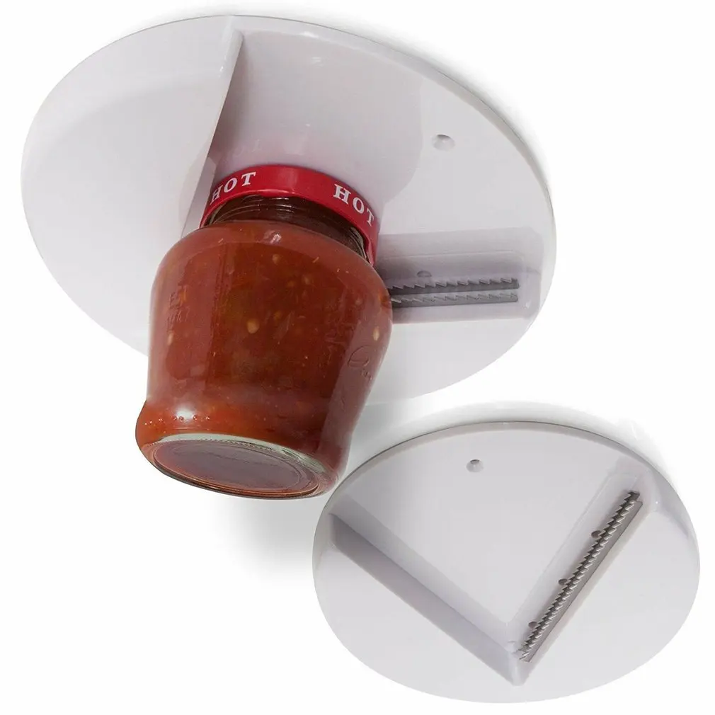 Jar Opener Multi-function Cap Opener Under Cabinet Professional Lid Cans Quick Opener Simple Useful Kitchen Gadget