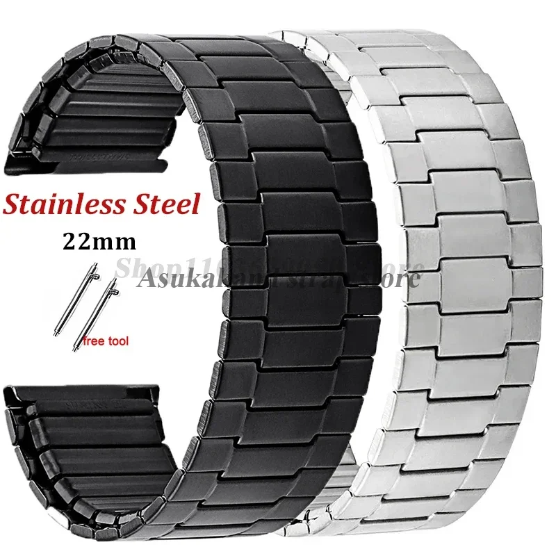 Expensive Two-Tone Stainless Steel 22 mm Watch Band 1015_K0033550