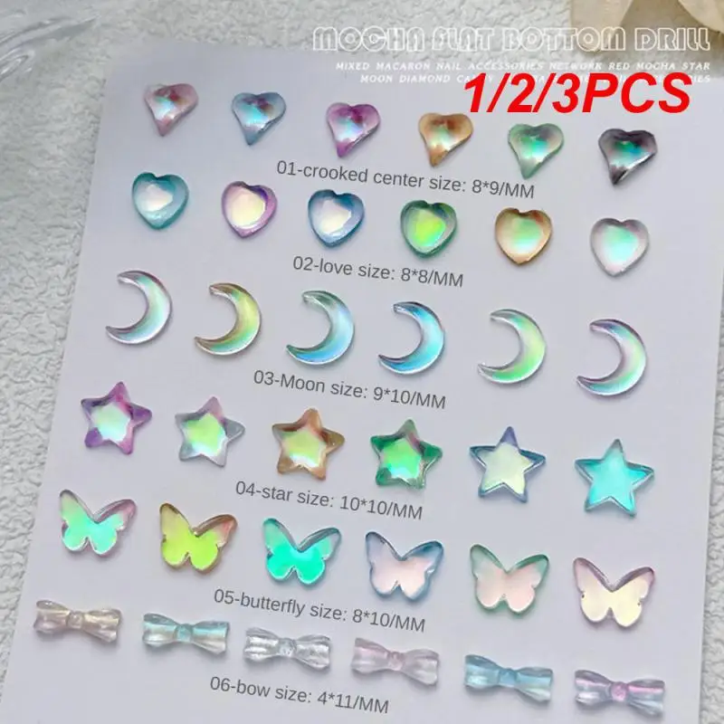 

Heart Nail Stickers Exquisite Production Safe And Harmless Decorative Nails High Quality And Durable Rich Pattern