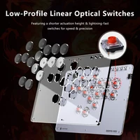Haute42 Arcade Joystick Hitbox Leverless Controller Arcade Fighting Game Hitbox For PC /PS3/Ps4 /Switch Mini Arcade FightStick - Image 2
