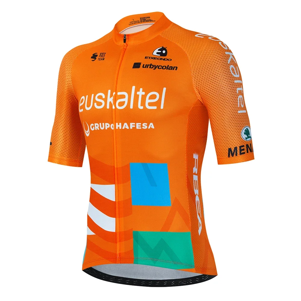 2025 Euskaltel Euskadi Cycling Jersey Set Summer Cycling Clothing Men Kits Road Bike Shirts Suit Bicycle Bib Shorts MTB Maillot 5