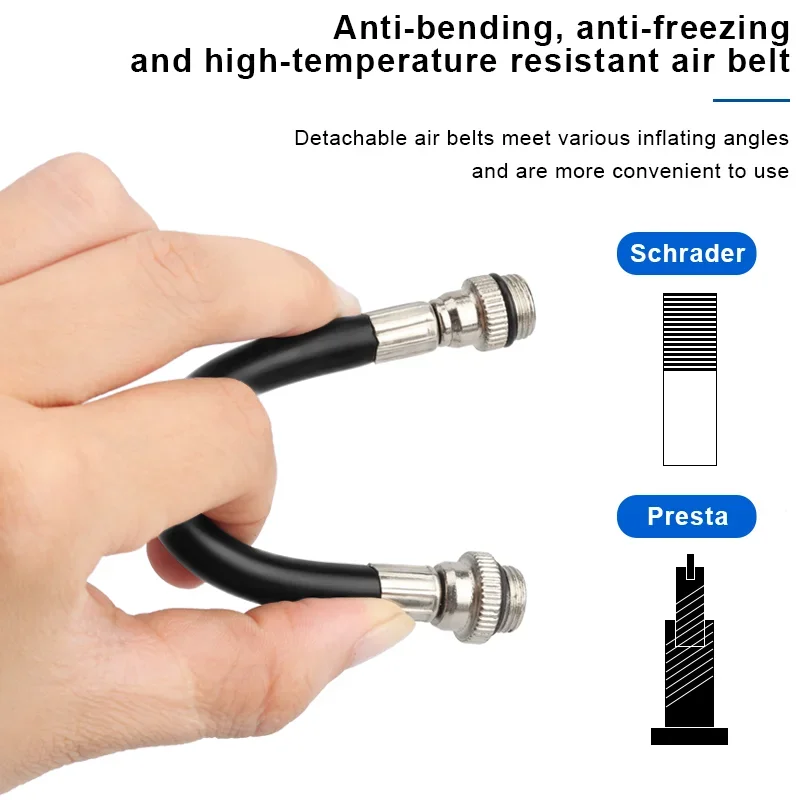 Bike pump Portable mini cycling hand air pump High pressure Ball mountain MTB road bicycle tire inflator Schrader Presta valve