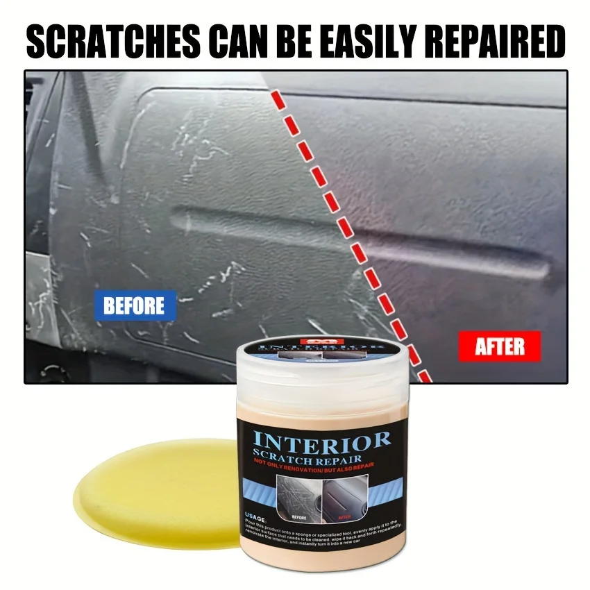 Interior Scratch Repair Parts Car Plastic Restorer - Auto Interior & Panel Renewal Wax Coating Agent Car Wax Car Wax Polish 6