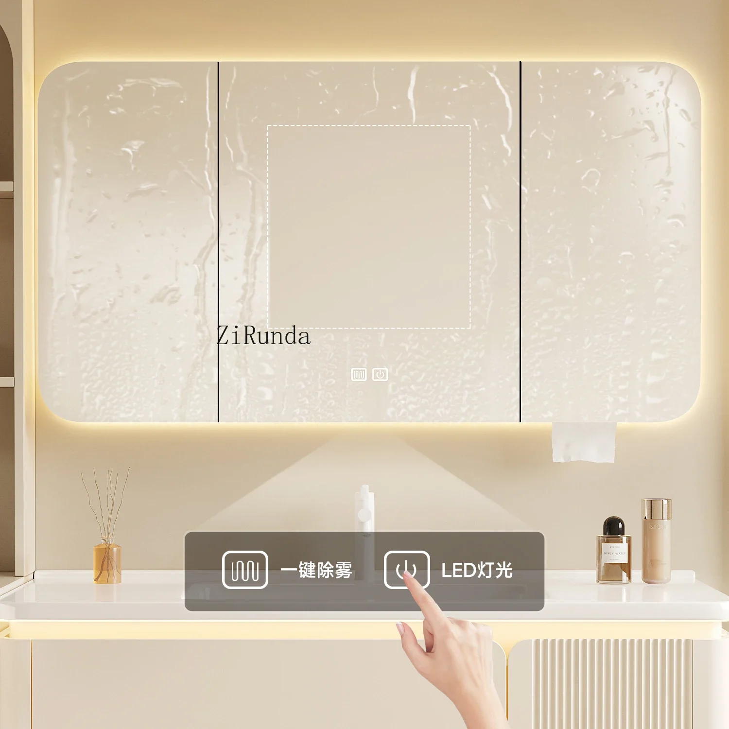 Cream wind oak paint bathroom cabinet ceramic integrated basin toilet hand washbasin combination
