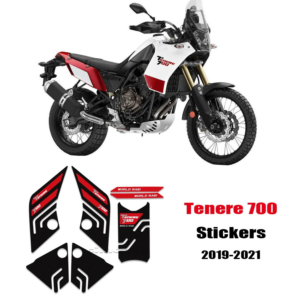 For Yamaha Tenere 700 T7 Motorcycle Sticker Tank Sticker T700 Side Decal Anti Scratch TENERE700 2019-2021