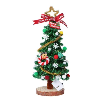 Craft Your Own Plush Christmas Tree Ornament Kit for Holiday Decoration and Stress Relief Activity with All Necessary Supplies
